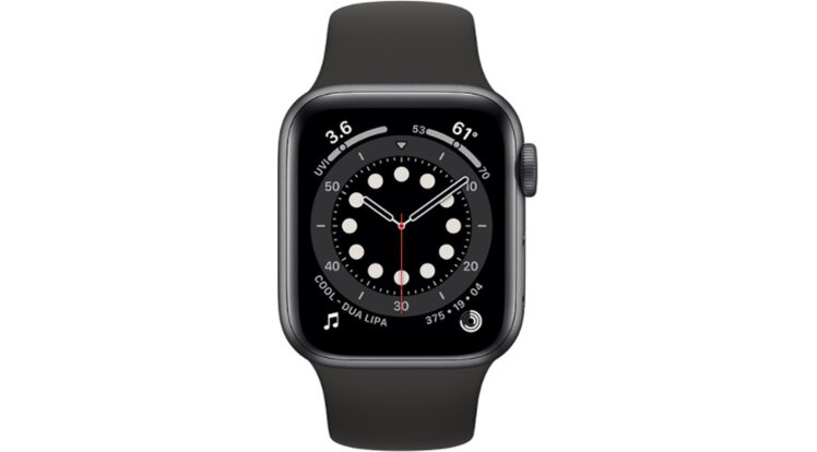 Apple Watch Series 6 MG133LL-A 40mm Aluminium Sport Band Black